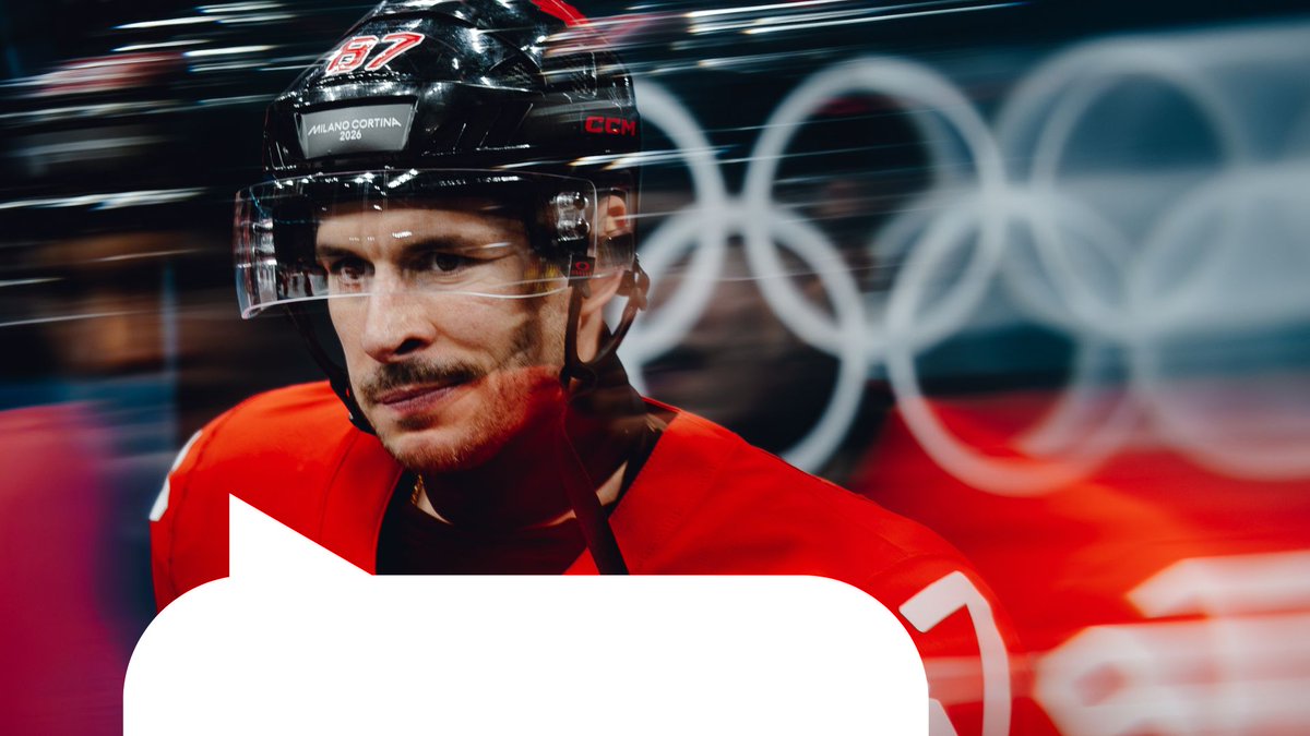 penguins's tweet image. Sid playing Olympic hockey during business hours 😌