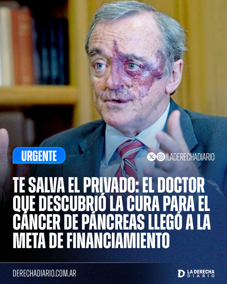 🚨🇪🇸 | TE SALVA EL PRIVADO: El doctor español Mariano Barbacid, que logró curar el cáncer de páncreas en ratones y sin efectos secundarios, alcanzó la meta de financiamiento privado que solicitó para avanzar hacia la implementación en humanos.