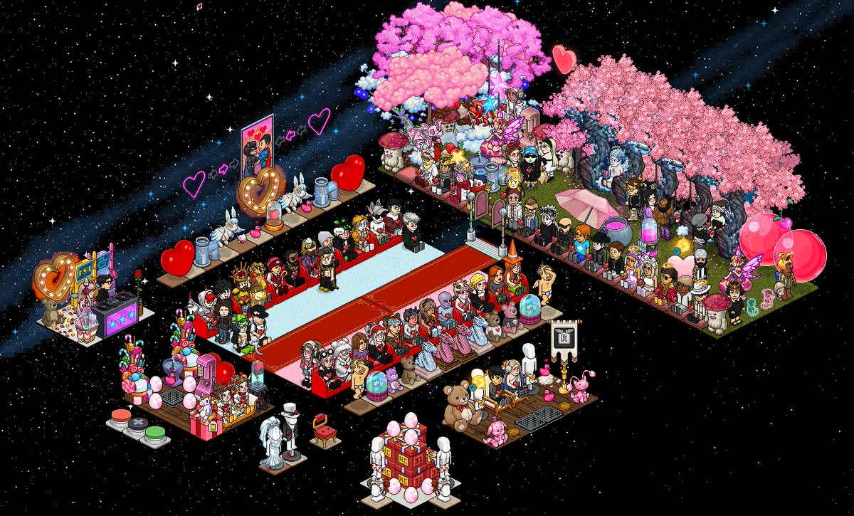 ¡Gracias a todos los que nos acompañaron en tan hermoso evento! Los esperamos en más dinámicas. ¡Estén pendientes y feliz San Valentín! 🥰 #habboes #SanValentín  Gracias  por excelente locución <a href="/HabboticosES/">Habboticos ES</a>  y la compañía <a href="/Impetus_HB/">⚜️IMPERIO_IMPETUS⚜️</a> 🔥🔥
