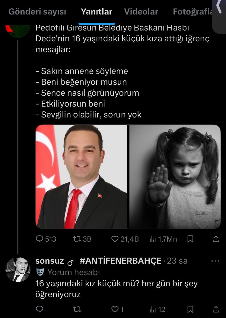 yetobaby_'s tweet image. PEDOFİLİ TACİZCİ şahsı şikayet edelim arakadaşlar bana ilk benim burdaki postuma yazmış ve bu gruba üye daha sonra da profiline baktığımda pedofili destekleyici paylaşımlarını gördüm böyle aşağılık ucubeler burda da barınmasın. ŞİKAYET EDİN.