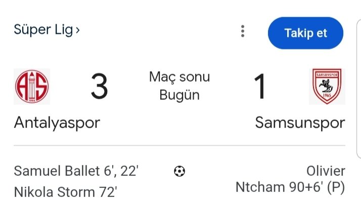 Musaba'yı usûlsüz fenerbahçeye verdikten sonra Samsunspora gelen vuruyor giden vuruyor....