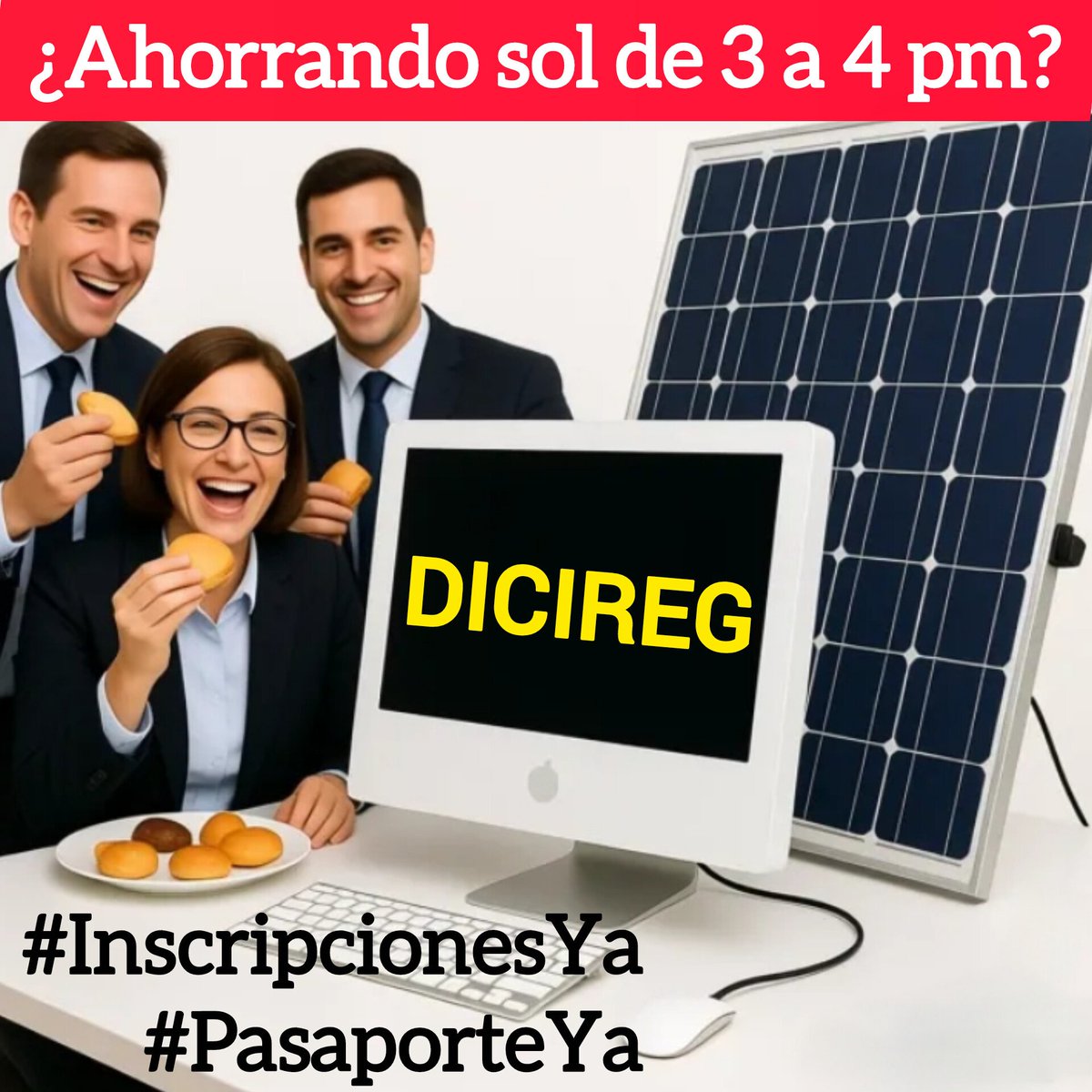 <a href="/ConsEspLaHabana/">ConsEspLaHabana</a> El sol es gratis, no más pretextos ni falta de respeto con los descendientes. Quien tiene paneles solares no tiene que ahorrar energía. Estamos desesperados pero no somos tontos. <a href="/inclusiongob/">Ministerio Inclusión Seguridad Social Migraciones</a> <a href="/LaRegion_Int/">La Región Internacional</a> <a href="/MAECgob/">Ministerio de Asuntos Exteriores, UE y Cooperación</a> <a href="/SaizElma/">Elma Saiz</a> <a href="/eldiarioes/">elDiario.es</a> <a href="/CGCEE_VIII/">Consejo General Ciudadanía Española en el Exterior</a> <a href="/directoriocuban/">Directorio Cubano - Noticias de Cuba</a> <a href="/A3Noticias/">Antena 3 Noticias</a>