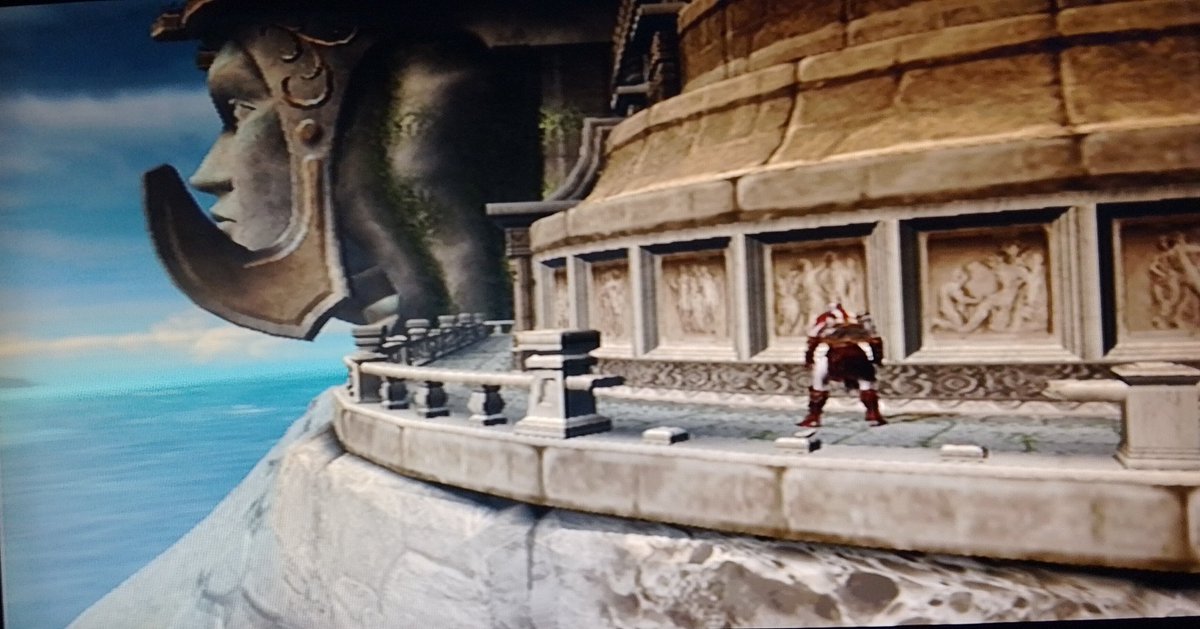 Started God of War II. While I do enjoy it, because it is epic af, I do feel like I'm spending more time watching cutscenes than playing the game. I also miss those quiet moments of the first game where there is no music at all. #GodOfWar #PS2