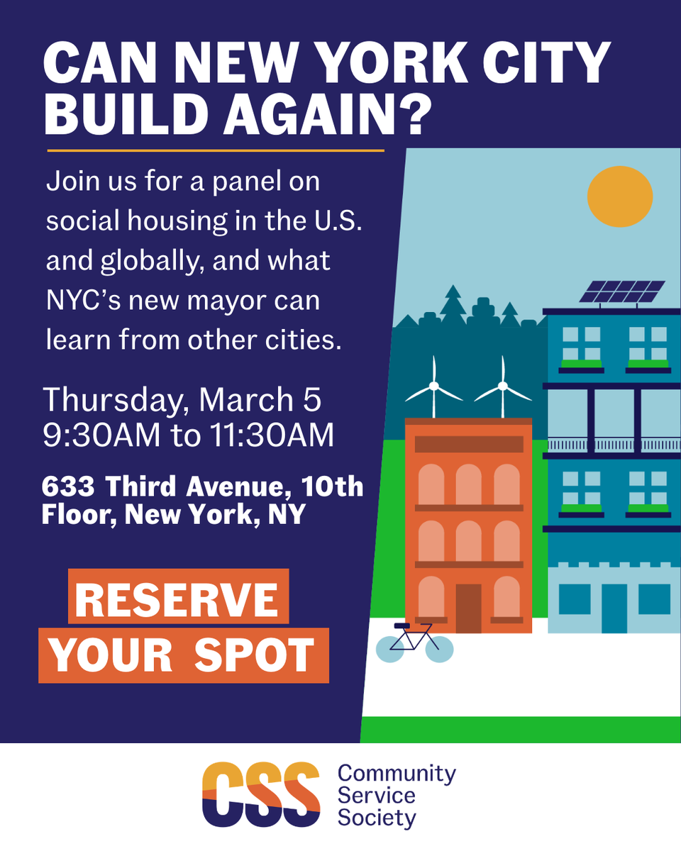 Community Service Society of New York (CSS) tweet media