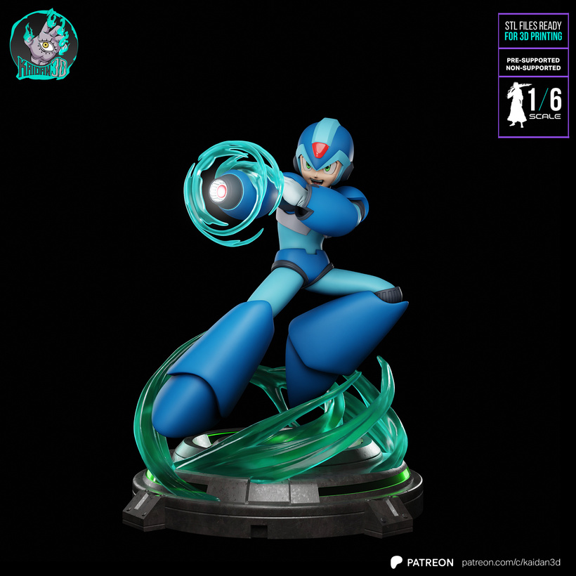 Megaman X art created for Patron-Kaidan Art Director: Kaidan Renders: Kaidan Sculptor: Jonatan Bar
#megaman #nintendo #anime #megamanX
