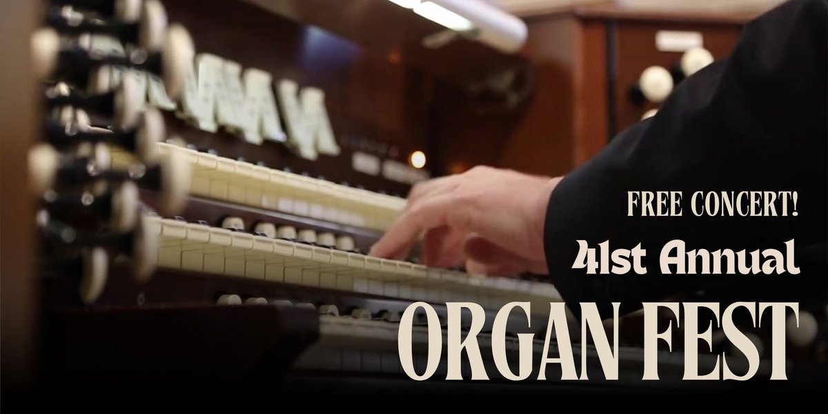 FirstPresAH's tweet image. Organ Fest is coming up this Sunday!! Join us at 4pm for the 41st Annual Organ Fest
Organists Marianne Kim, Brian Schoettler, Christopher Urban and Gary Wendt are teaming up to provide another dynamic and inspiring organ concert...
1/2