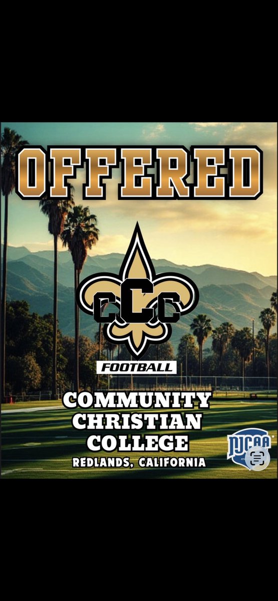 AlsonMcarthy's tweet photo. I’m Extremely Blessed to have Earned my First Offer From College Christian Community.
@TyMull25 #AGTG @coachfredrick https://t.co/SJBF8GAUjj