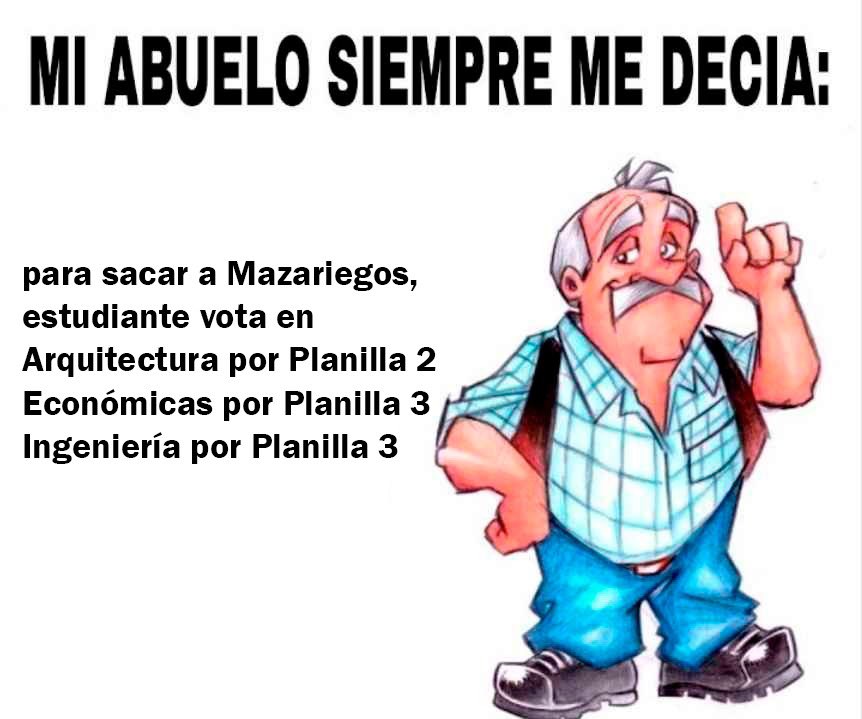 Pónganle condón a las elecciones en la USAC porque se vienen, y ya hay planillas independientes de estudiantes conscientes que buscan enfrentarse de frente a la mafia que tiene capturada a la Universidad.