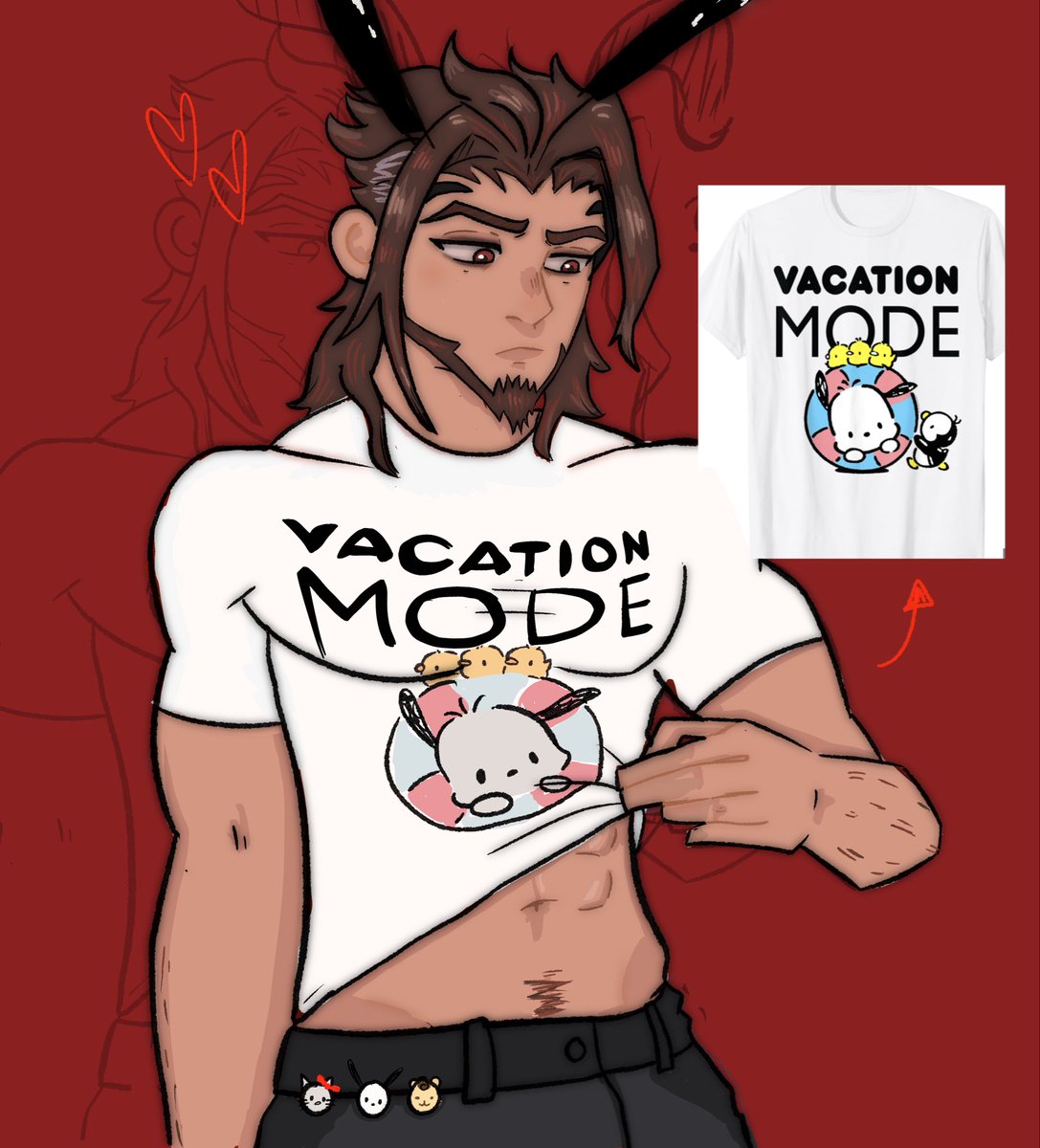 lemonsoudaa's tweet image. alt version of ma emre drawing w the shirt inspo attached heh #OverwatchFanart 🎨