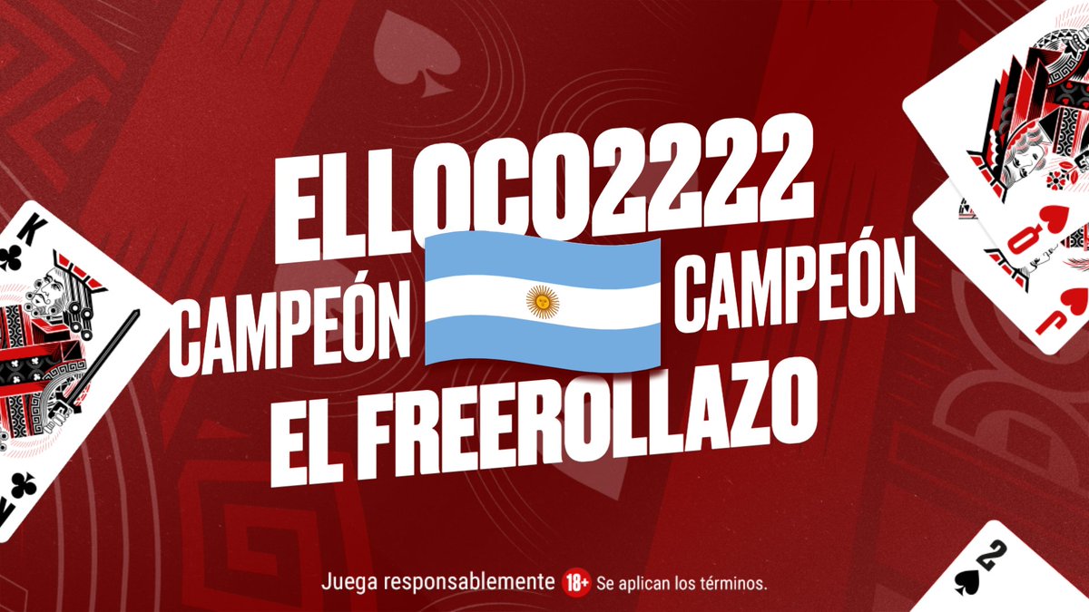 Ahora sí... 😁 El primer puesto de #ElFreerollazo quedó en manos del sobrino <a href="/brunov_eth/">brunov.eth 🦇🔊🛡️ 🇦🇷🇮🇹</a>. 🇦🇷 ¡A divertirse con ese ticketazo de US$109 🎫 campeón! 🥇

Completaron el podio 👇 
🥈 <a href="/matelopez3229/">Mateo Lopez</a> 🇦🇷 
🥉 <a href="/MIGUELARC84/">MarcPoker</a> 🇲🇽