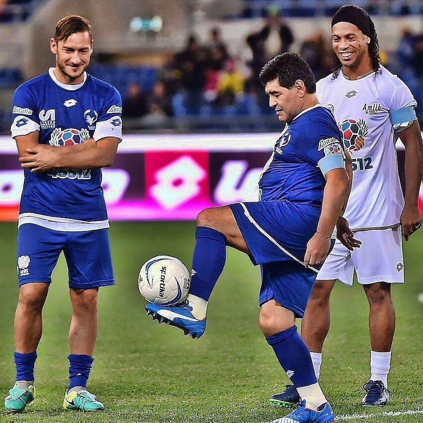 Tres magos. Tres leyendas. Tres campeones del mundo. Sí, una simple imagen te puede sacar una sonrisa ❤️