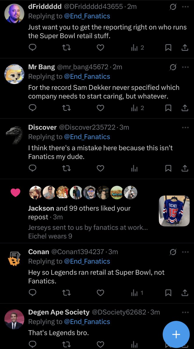 End Fanatics tweet media