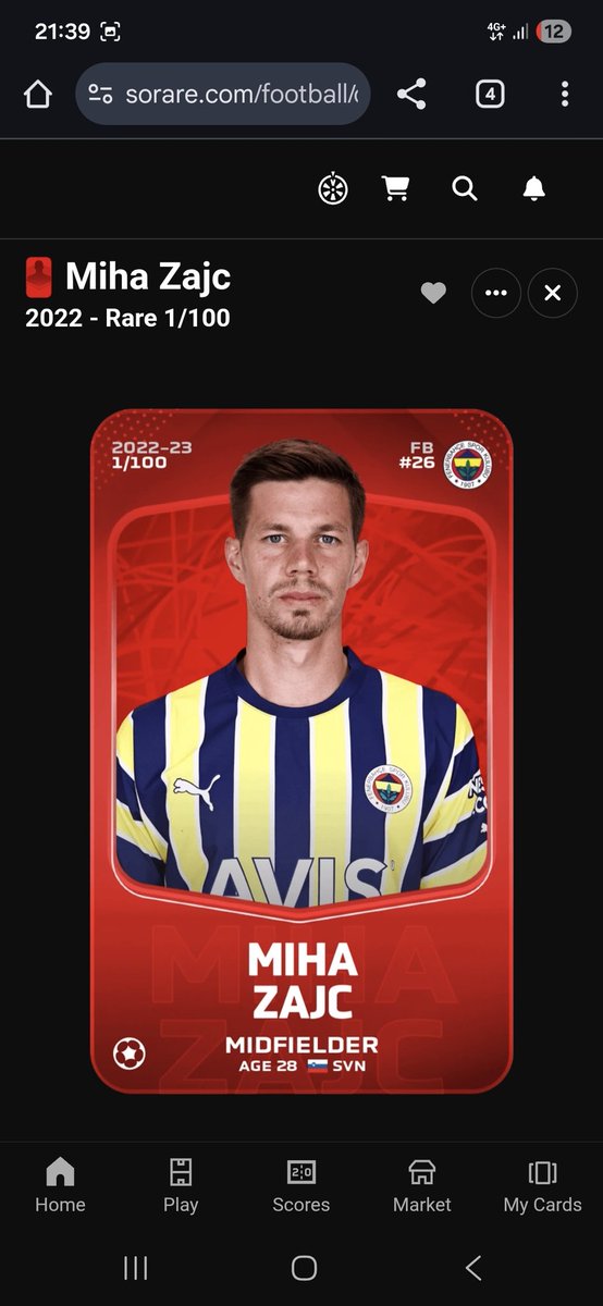 fognini7's tweet photo. Selling all my Rare because there is to many fish in the sea and cant compete, but put lineup when GW is about to start . Nice Yilmaz from the bench, and take a look at my boy Miha max lvl 10% no1, have him for so long and his transfer to Dinamo was best one for me 
#sorare #nft https://t.co/0iLj6EuEAv