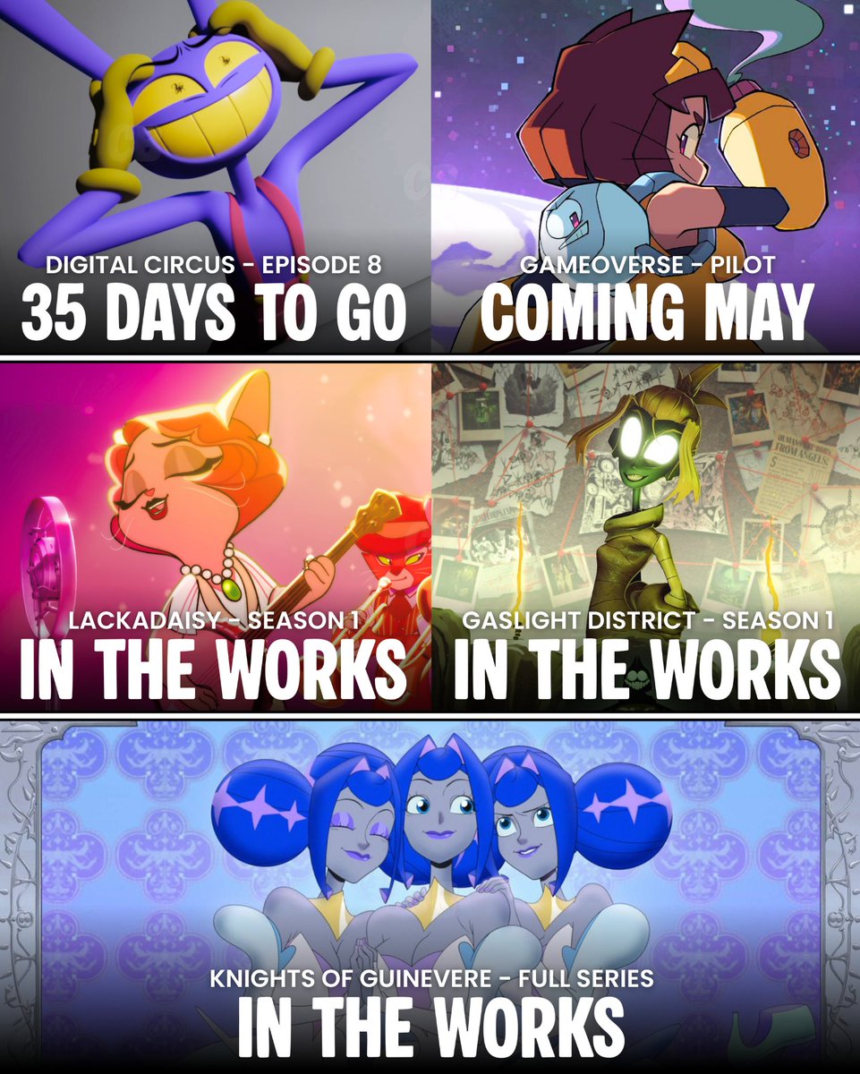 Glitch Productions animated series current status.