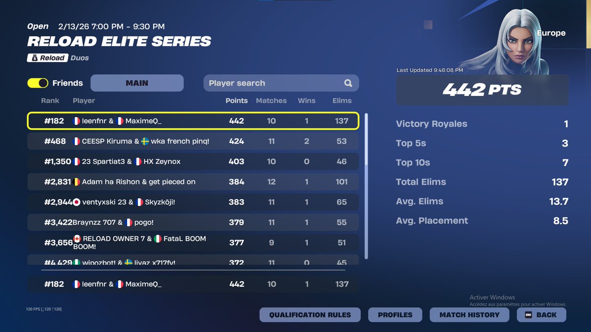 Day 1 of EWC (hate those guys in reload who think they are Peterbot 💀)