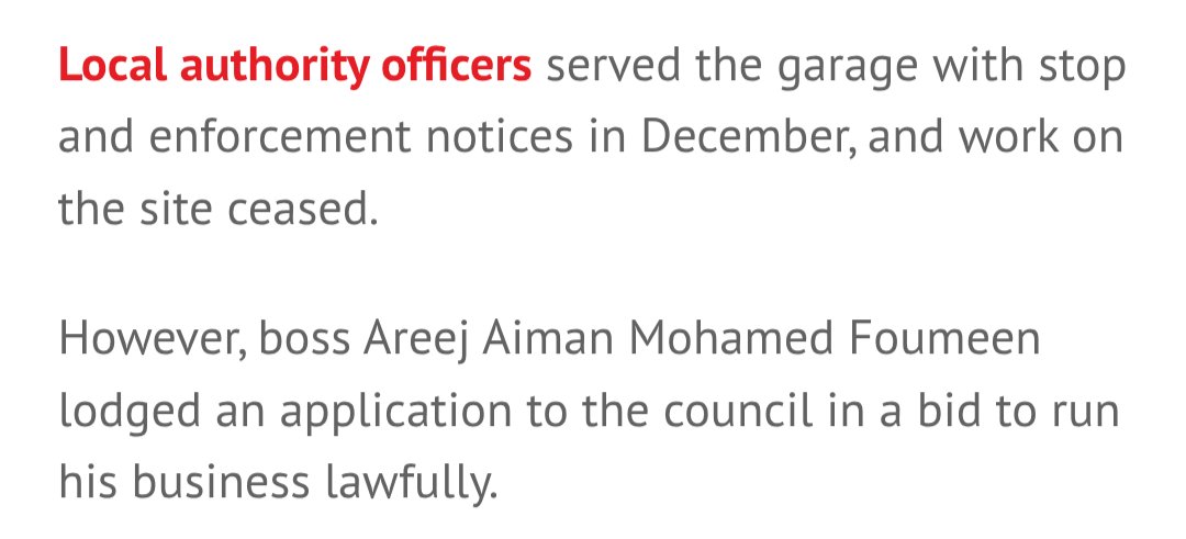 "Aberdeen garage that operated without permission for two years allowed to stay open

Plus Motors Ltd, situated in Woodside, had failed to obtain consent from the city council, but the local authority has now given them the green light to continue operating."

Take one guess why