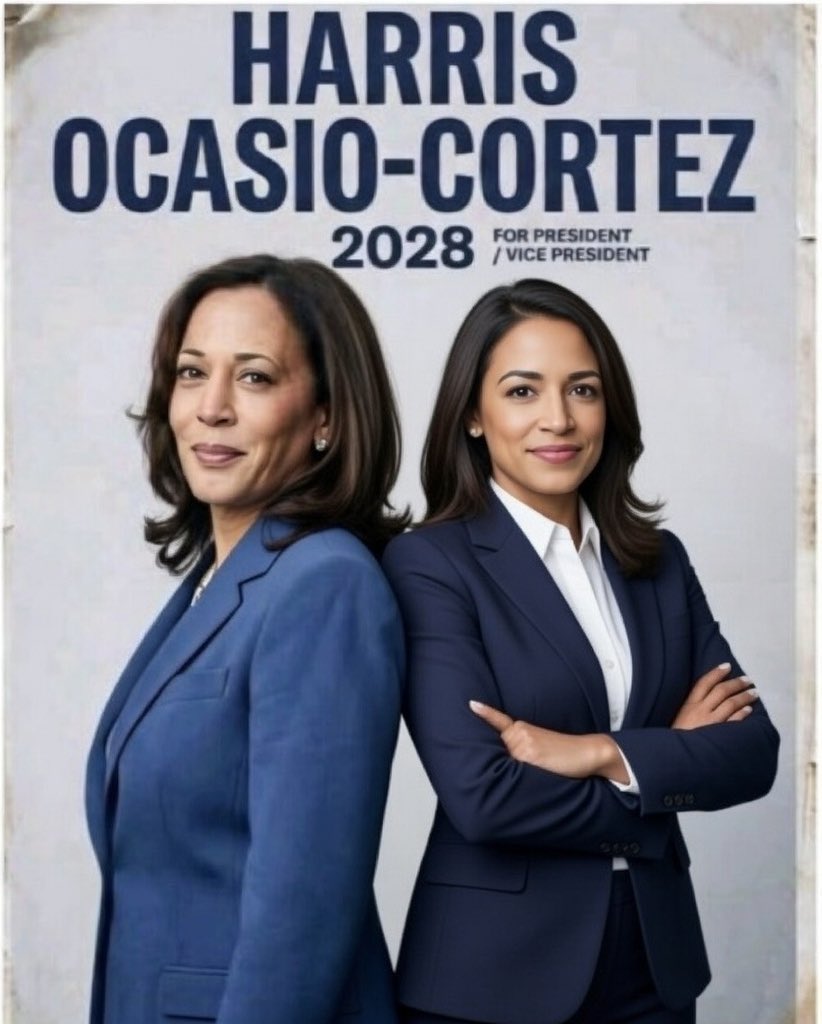 DavidJHarrisJr's tweet photo. Many Liberals think this will be the winning ticket in 2028… Thoughts? https://t.co/iiEgAD2Gby