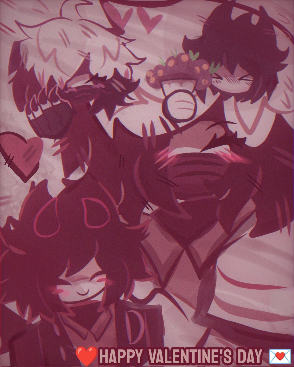sophiapunkgoth's tweet photo. 💌This is the first time I drew something on Valentine's Day 
┆❤️
┆But anyway Jay give Ruth some flowers ❤️🌷┆

This is new art drawing of Valentine's Day so happy Valentine's Day 💟 for you: @Deimos_PntFlvr ┆

#fundamentalpapereducation #FPE #oc #fundamentalpapereducationoc https://t.co/WoJ2yDkBpa