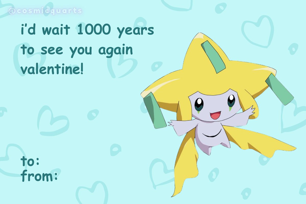 cosmicquarts's tweet photo. Made these Poké Valentine’s for you and yours. 💕

#pokemon30 #ValentinesDay2026 https://t.co/Dev9QnQktk