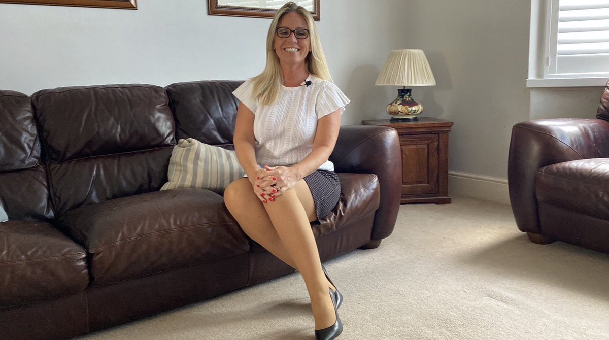 smokeyplaces20's tweet image. Didn’t even bother changing after work 😊 Cute short flippy skirt, white top, stilettos 👠 &amp;amp; tan tights 😍 Outfit for the day and evening sorted ✨
Links: foxygeekgirl.com
 #WorkdayStyle #OOTDToday #DayToEvening #DailyOutfit #UKStyle