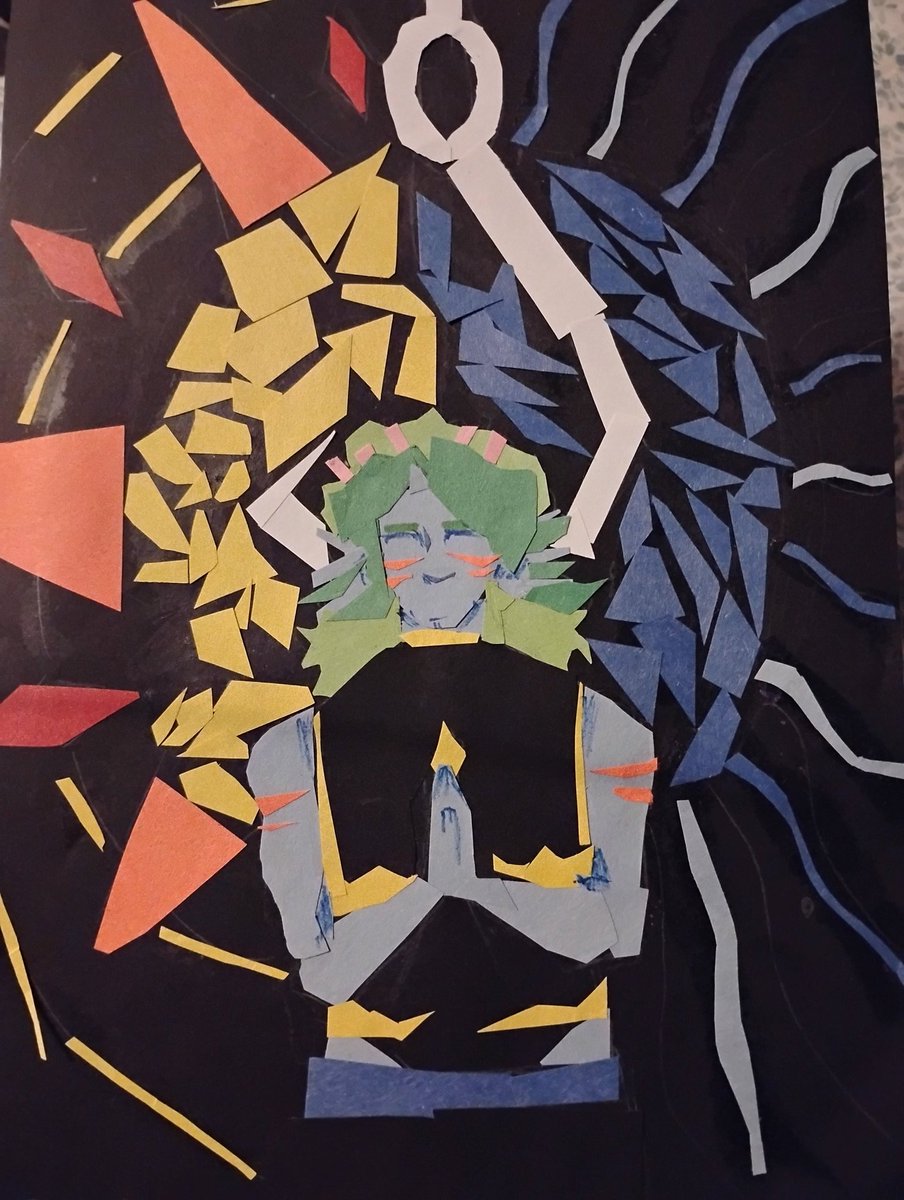 H1ddenKnoxx's tweet photo. a piece I made for my art class recently . based off some gillion fanart by @/hicsuntdrag0nes 

#jrwiriptide #jrwifanart https://t.co/K9xA8EaHoN
