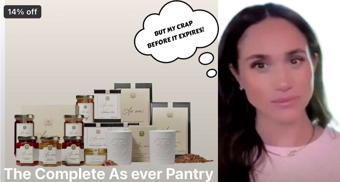 Is Meghan Markle Rushing to Sell Before It Expires?! 👀 

Click Link To Watch 👇📺

youtu.be/WhqvH6qEhvo?si…