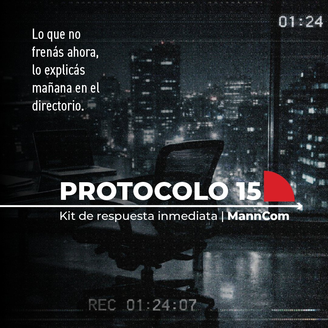 Para no pifiarla, diseñamos Protocolo 15. 

No son consejos de coaching ni un curso lleno de teoría.

Es un kit de respuesta inmediata para aplicar en el momento apropiado. O sea, ya: