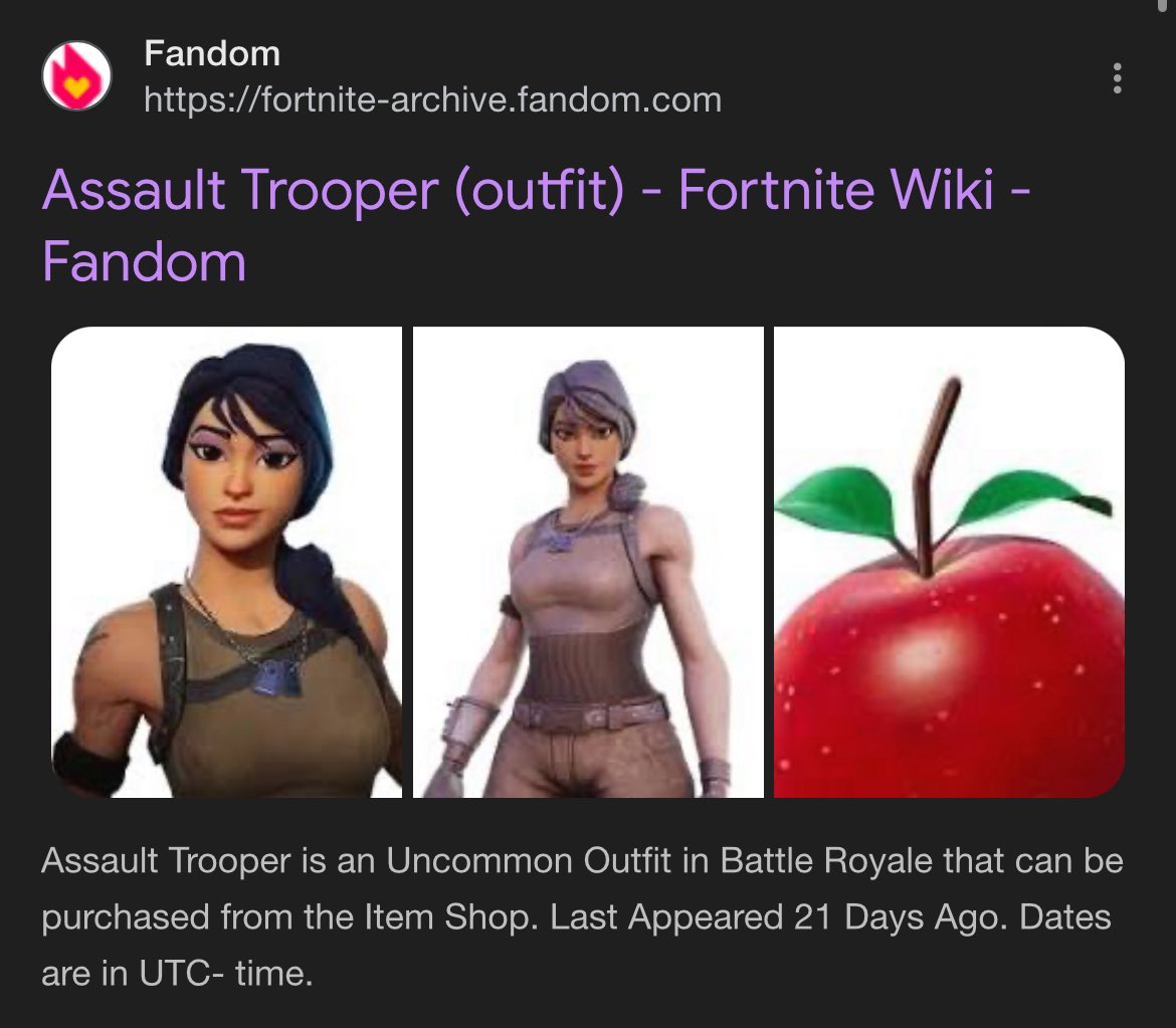 I don’t think that’s Assault Trooper…