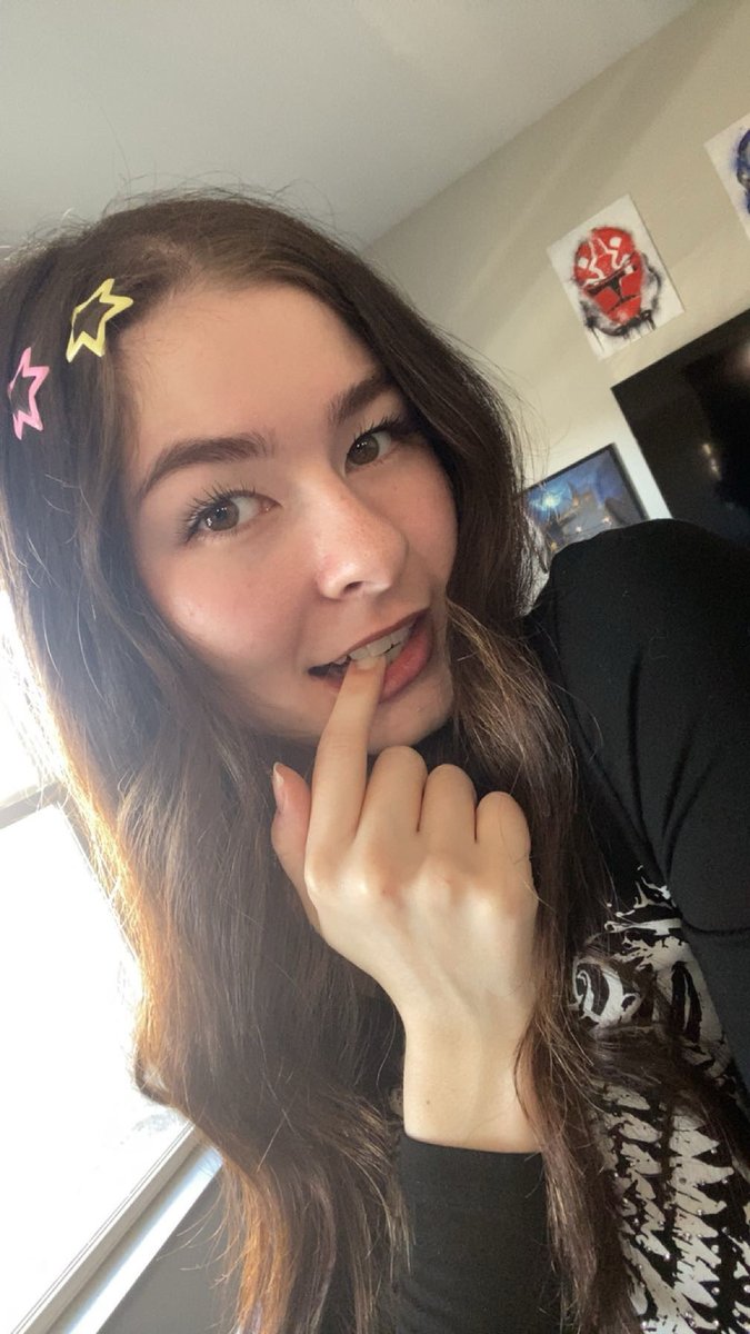 Classic finger in mouth pose