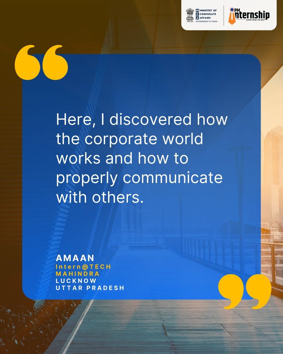 PM Internship Scheme tweet media