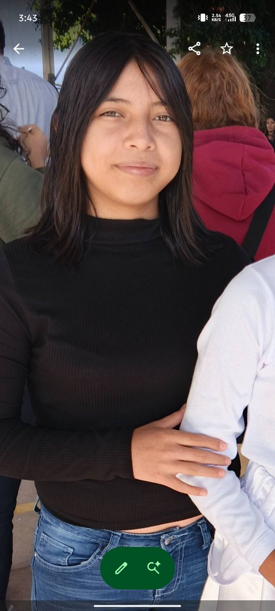 🔴“Mami, no me busques, no me encontrarás. Ya no voy a volver a la casa. Te quiero”.
Este fue el último mensaje de Jazmín Aracely Torres Valdez, una menor que desapareció en el municipio de #Empalme.

Su madre, Adryana Valdez, pidió apoyo en redes sociales para localizar a