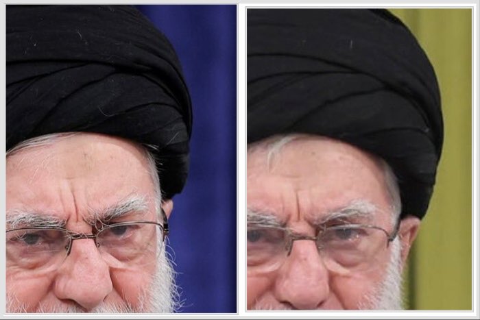 khabgard's tweet photo. می‌گن لکه‌های گردوخاک روی عمامه یکی از نشونه‌های اینه که احتمالاً این دو ویدئو یک روز ضبط شده. سؤال من اما اینه که آیا ورودی اون دخمه این‌قدر تنگه یا هنوز دیوارش گچ‌وخاکه؟ آیا وسایل تمیزکاری شخصی دگتو مخفیگاه نذاشتن برات یا بردن آینه ممنوع بوده؟
آیا مجبور بودی موقع رد شدن از اون سوراخی حتما عمامه‌ات هم رو سرت باشه یا هنوز نتونستن برات یک تاقچه تو اون دخمه درست کنن عمامه‌ات رو بذاری اون‌جا که زیر دست‌وپا نمونه؟ اصلاً همه‌ی این‌ها به کنار، چه‌قدر تنها موندی اون‌جا که حتا یکی نبوده قبل ضبط یک نگاه بهت بندازه؟ به چه خفت و ذلتی افتادی «آقا»! ای رهبر مقتدر منطقه و ولی امر مسلمین جهان!