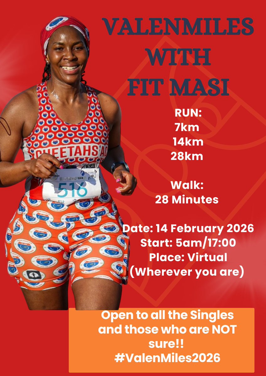 FitMasi's tweet image. Order of the Day!!! 

I hope you packed your Running Gear!! 

See you tomorrow!! 

#ValenMiles2026