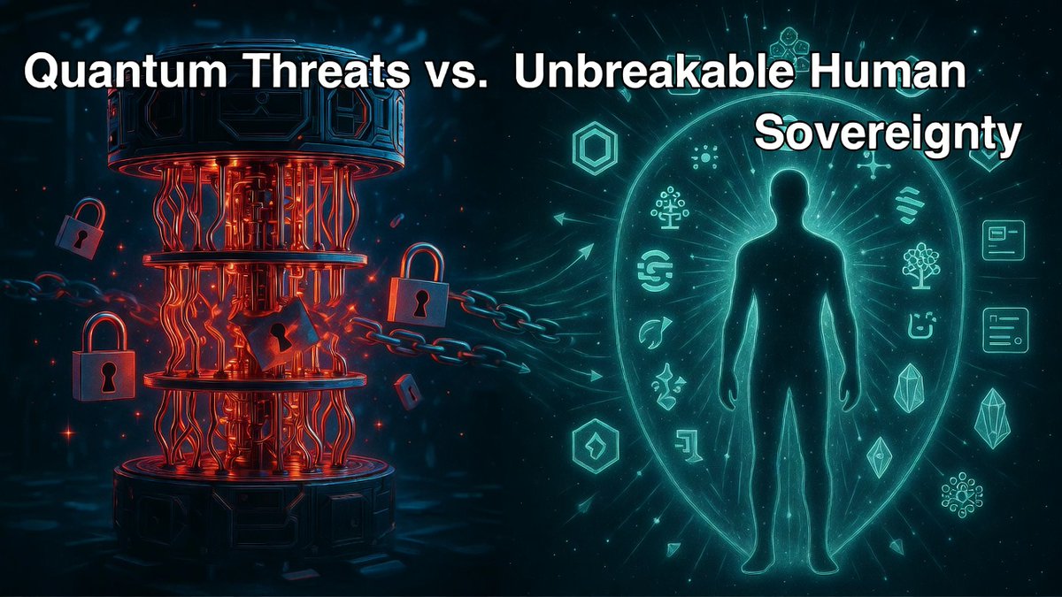 bozenna's tweet photo. Quantum computers are coming — and they could break the cryptography protecting our digital identities overnight.  “Harvest now, decrypt later” is no longer a distant risk; it's already happening. 

Post-quantum shields (Kyber, SPHINCS+) + human-anchored ledgers are building unbreakable sovereignty

https://t.co/jqxQ8h7tiD