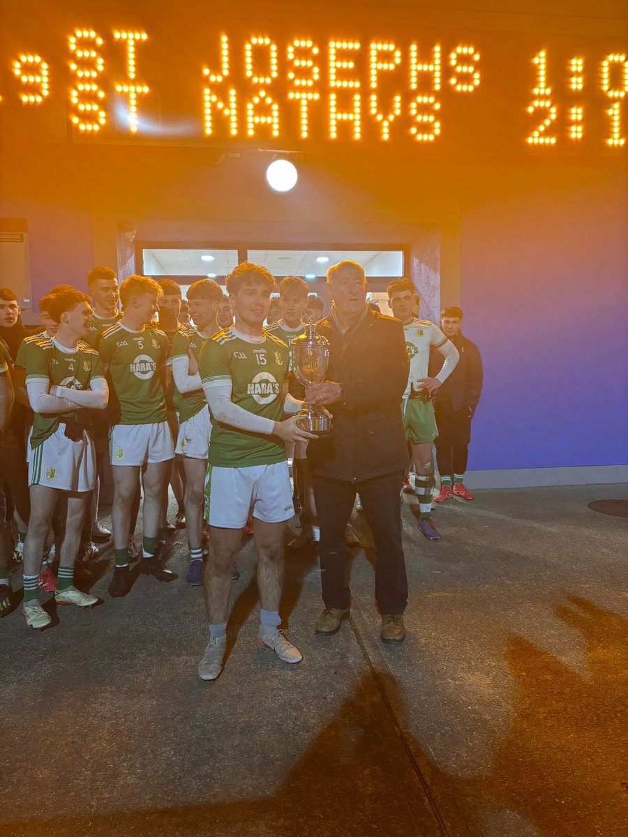 ConnachtGAA's tweet photo. Congrats to @stnathyscollege Mezzino Connacht PPS Senior B Football Champions 2026! #ConnachtGAA https://t.co/Fm5CuCXIlg