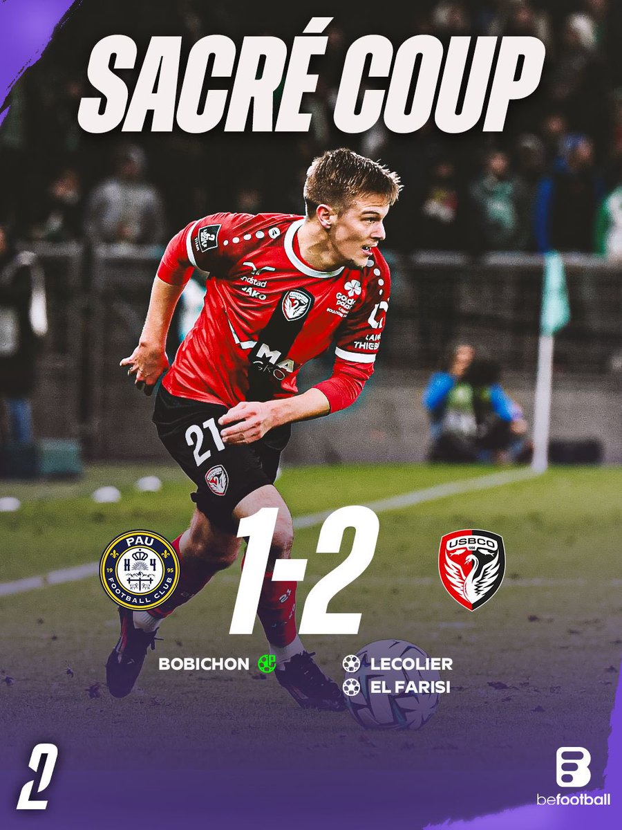Il faut 𝗦𝗔𝗟𝗨𝗘𝗥 la saison de Boulogne-sur-Mer. 👏❤️🖤

L’USBCO n’a appris sa montée qu’au mois de juillet après la rétrogradation d’Ajaccio.

Peu de temps de préparation, mais les Boulonnais sont 13es de L2 et viennent de battre Pau. 

𝗠𝗼𝘆𝗲𝗻𝘀 𝗹𝗶𝗺𝗶𝘁𝗲́𝘀,