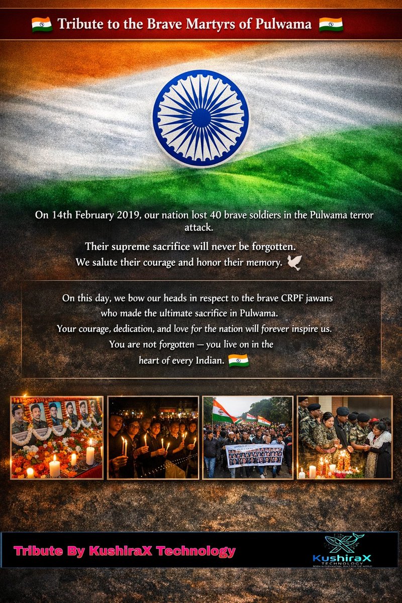 KushiraXTech's tweet photo. #KushiraX 
#PulwamaAttack #14February https://t.co/izePsMnNCc