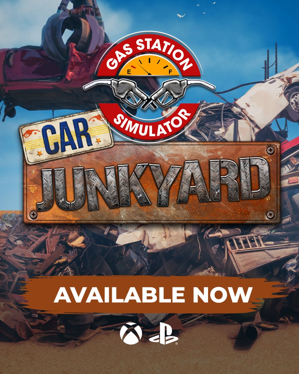 Car Junkyard DLC is OUT NOW on consoles 🚗♻️

Expand your business in Gas Station Simulator and turn scrap into profit.