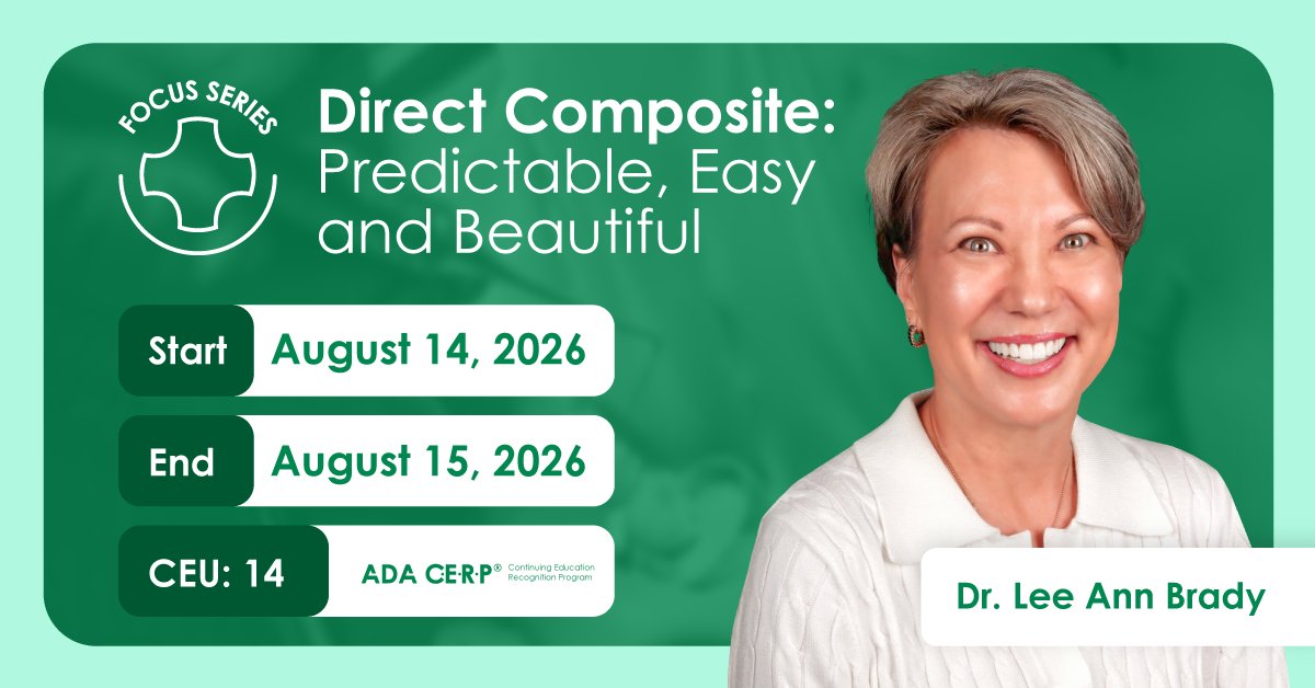 PankeyInstitute's tweet image. Advance your #directcomposite skills with a hands-on course led by Dr. Lee Ann Brady! Learn her proven tips for #anterior layering and how to achieve tight posterior contacts for long-lasting #compositerestorations! 🦷

Register Here: hubs.li/Q0431ZBl0