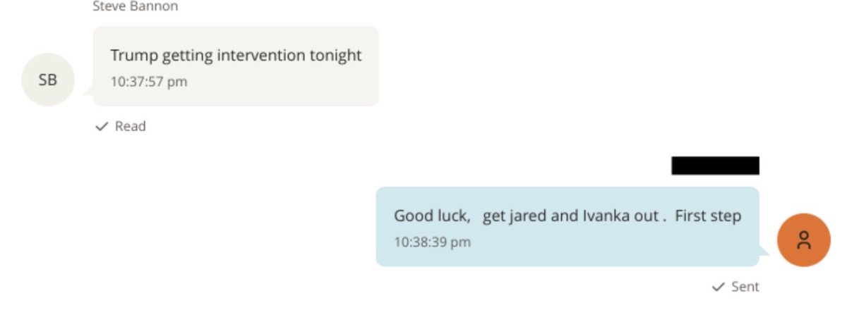 AmericanPostman's tweet photo. “Jared… outclassed by you, its like child abuse” 
“Good luck, get jared and Ivanka out. First step” 

JE seemed to not be a fan of Kushner either https://t.co/GoEE7vzYn3