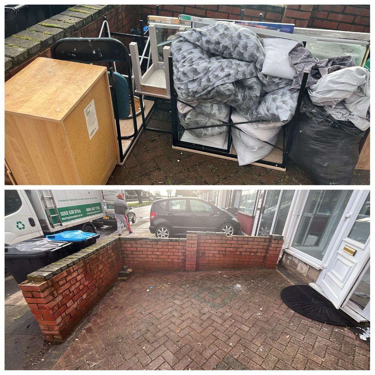 Quickwasters1's tweet image. Before: clutter chaos 😖
After: spotless success 😍✨
Quick Wasters — making room for better days 🚛🌱
.
.
.
.
.
#QuickWasters #BeforeAndAfter #WasteRemoval #JunkClearance #EcoClearance #SameDayService #HouseClearance #GarageClearOut #GardenClearOut