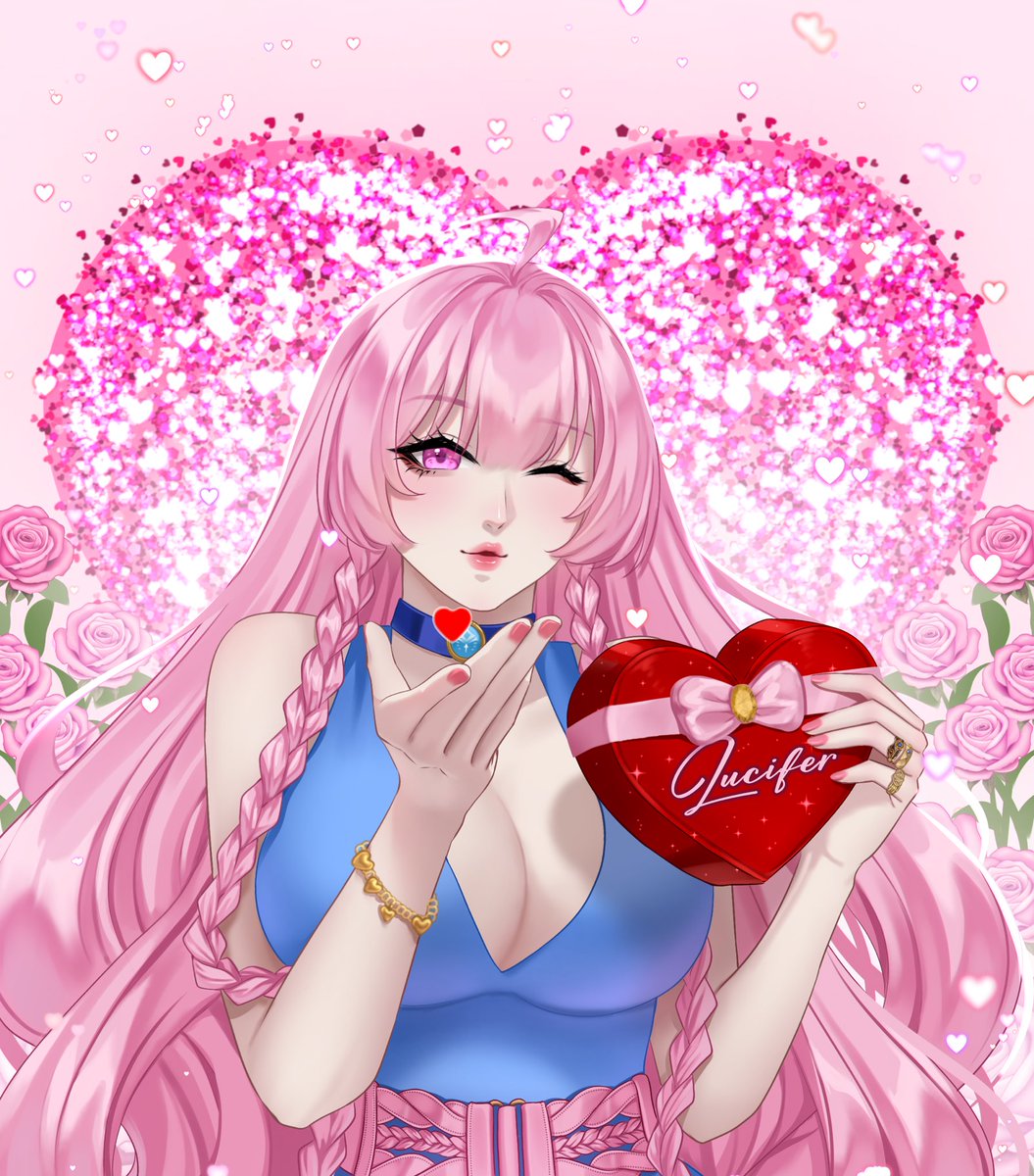 Happy Valentine's Day. 💝🌹

Artist: Paong

#obeyme #obeymenightbringer #obeymeido #lucilya #obeymemc #lyarose #ValentinesDay2026