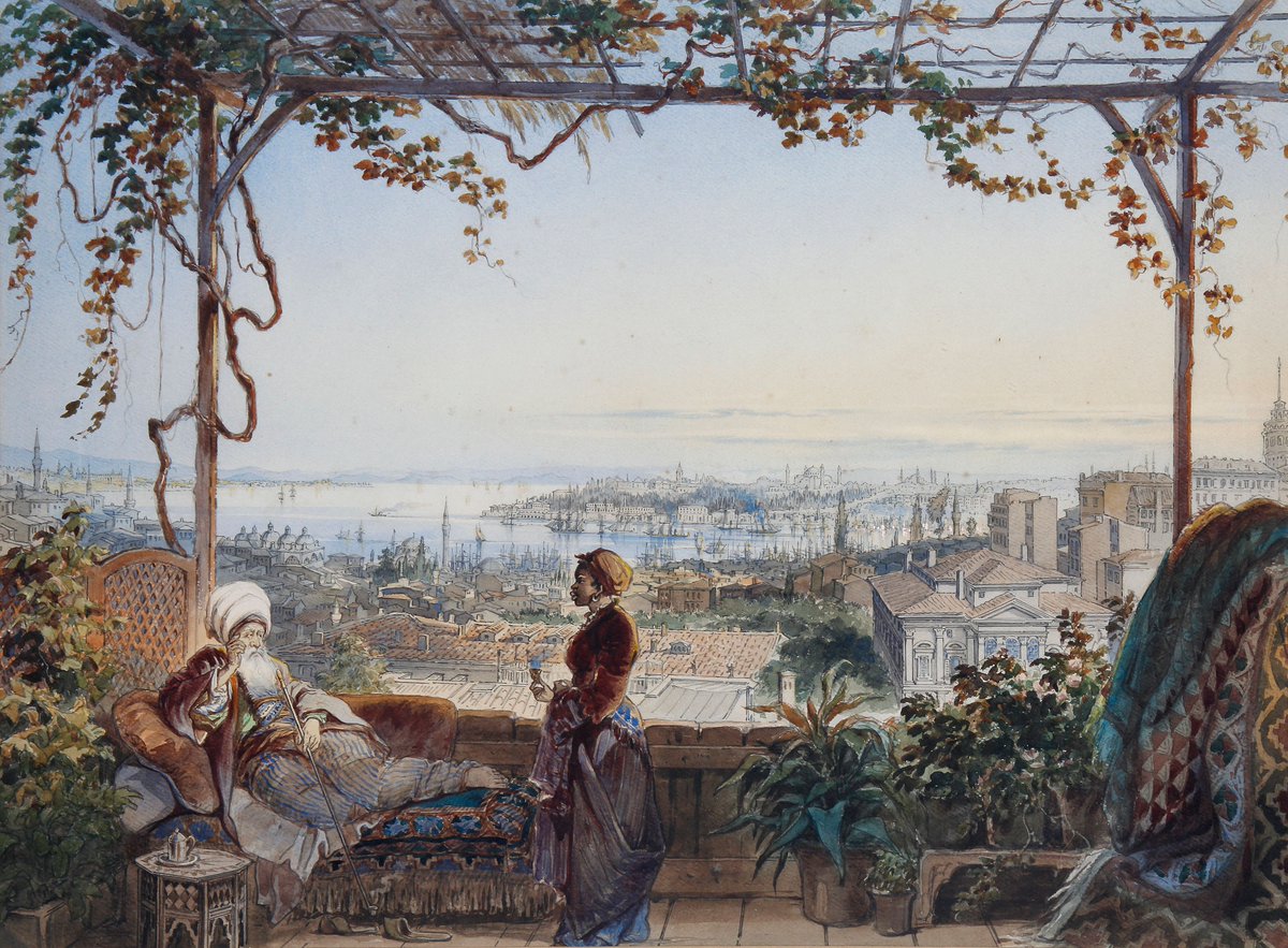 nadidefotograf's tweet image. Beyoğlu'nda bir terastan İstanbul'a bakış, 1854
🧑‍🎨Amedeo Preziosi
