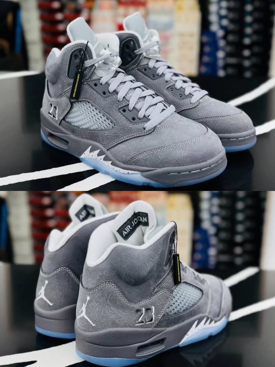 JustFreshKicks's tweet photo. The Air Jordan 5 "Wolf Grey" is set to return February 28th 🐺

Details: https://t.co/b2mTbzMzjz https://t.co/aSZ36SyqNK