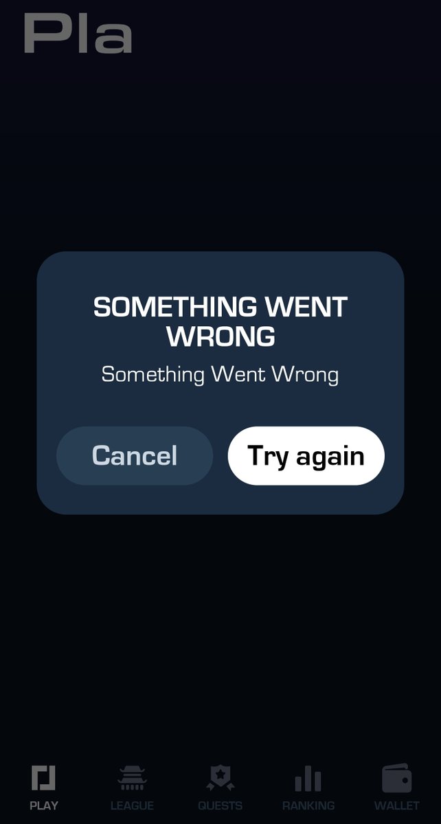 fingerbob15's tweet photo. @KarateCombat Unable to vote, when I open app keeps saying same thing over &amp; over again. Not good 😕 https://t.co/2ShtRqPE55