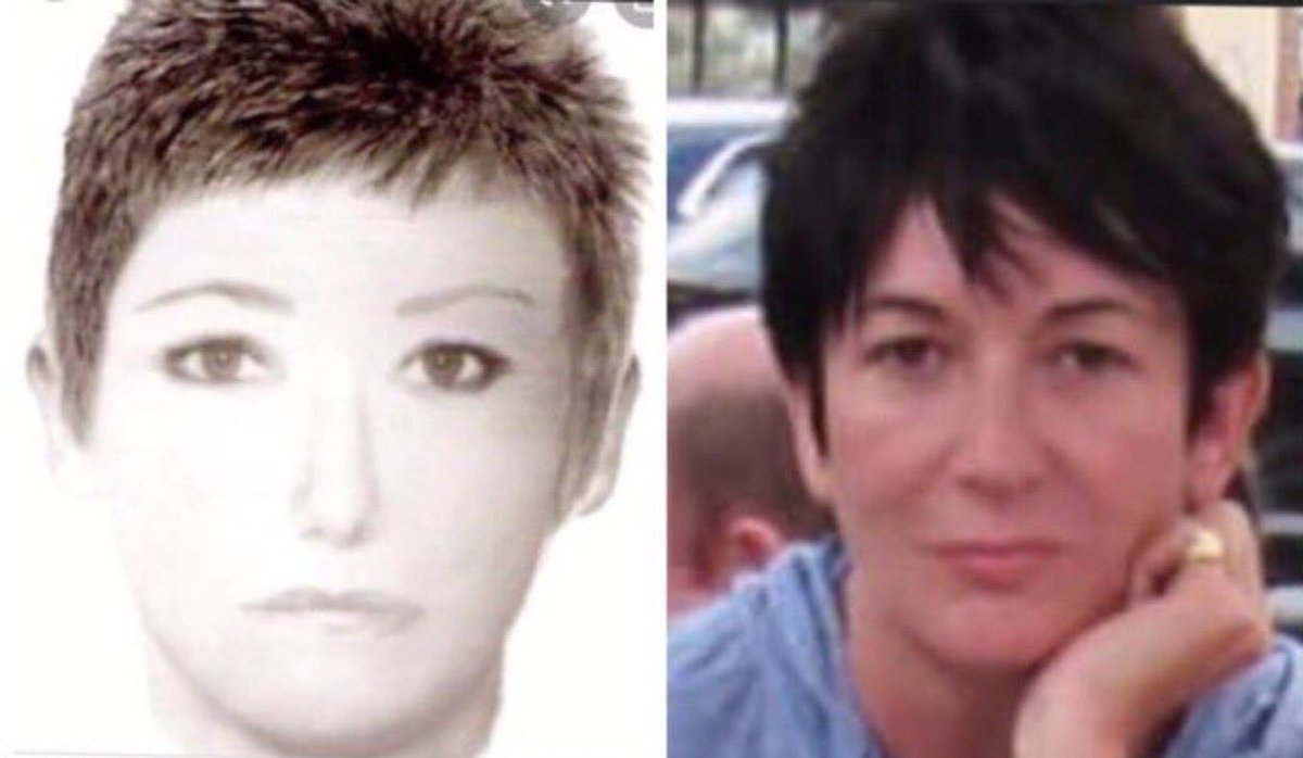 How are you going to tell me Ghislaine Maxwell isn’t the person in the Madeleine McCann female suspect composite sketch ????