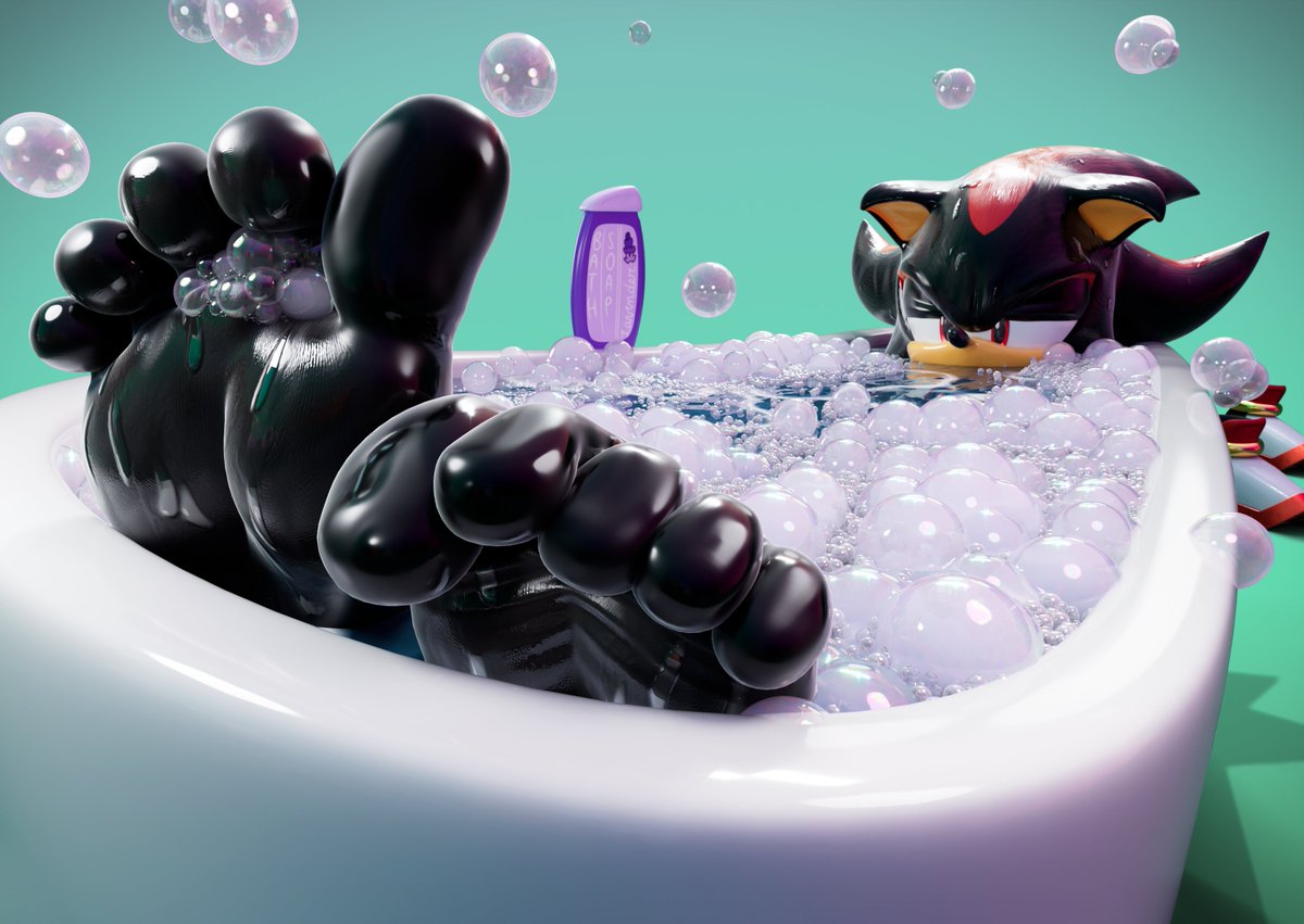 <a href="/RicoWolfdog/">Rico🔞</a> 's shadow bath drawing was so good I had to make a tribute to it, yall should go check out his great stuff <3