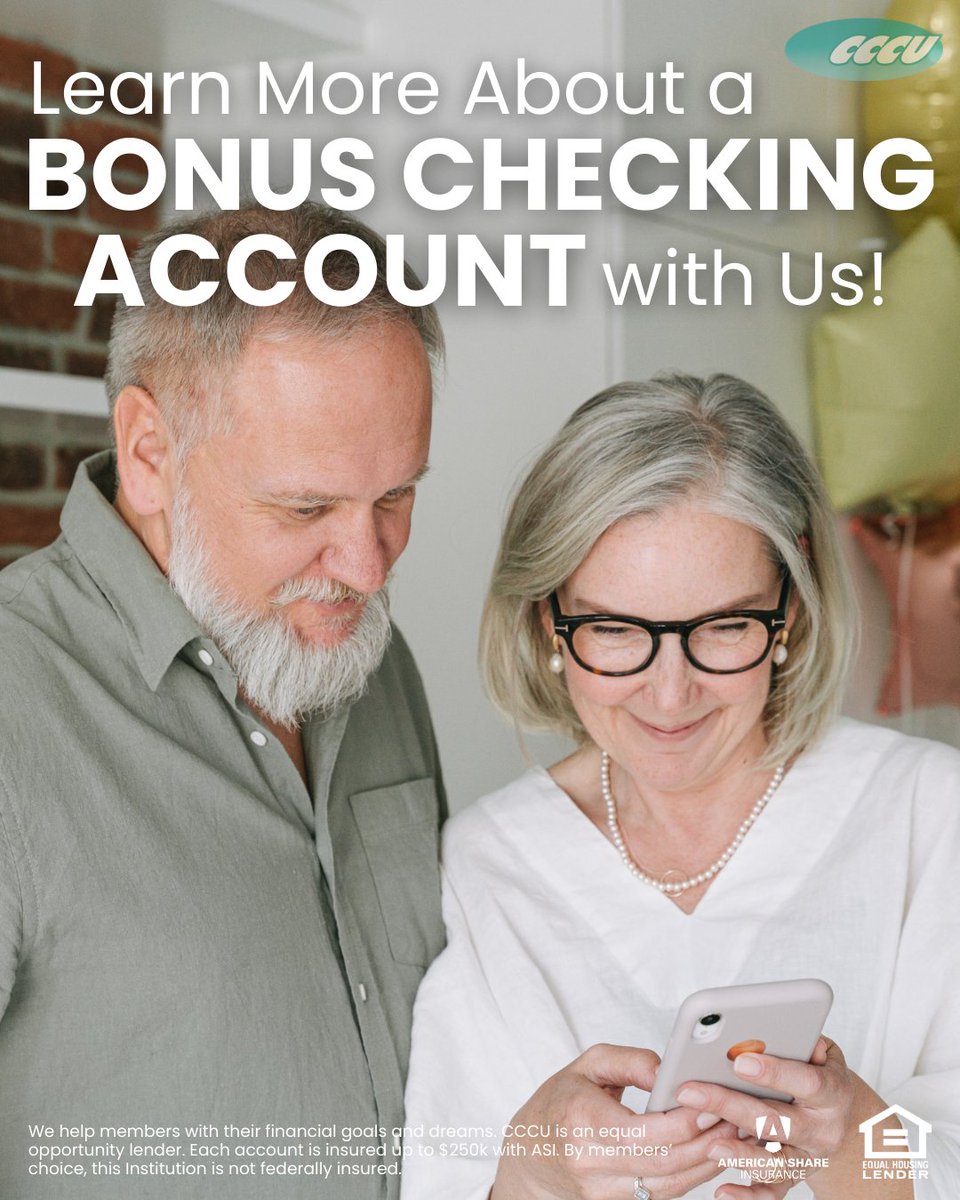 CreateCreditU's tweet image. Wondering which Bonus Checking account to choose? Here’s a quick overview: Bonus Checking helps you grow your money with bonus interest on eligible balances, plus perks. Plus takes it up a notch with even more benefits. 

#BonusChecking #CheckingAccount