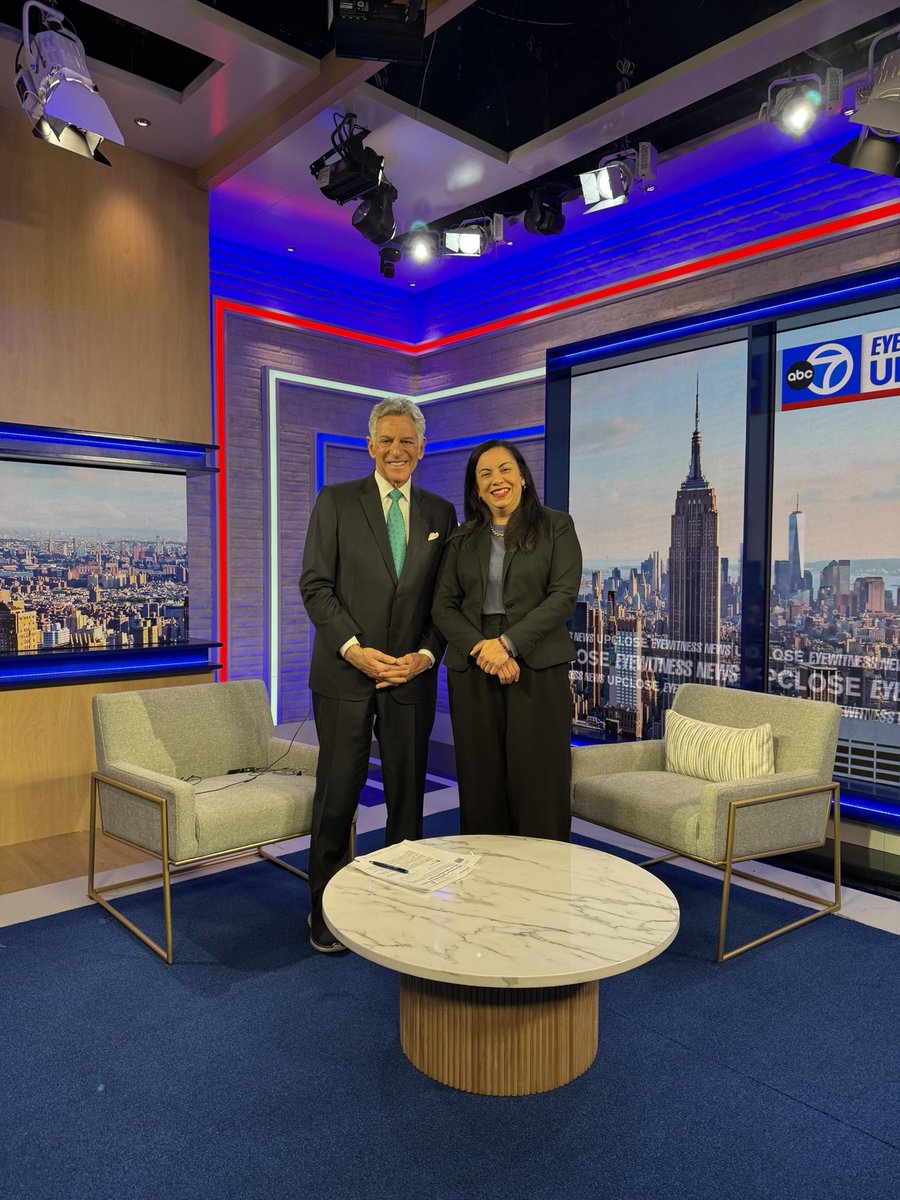 Thank you Bill Ritter for having me on <a href="/ABC7/">ABC7 Eyewitness News</a> to talk about our people-powered movement and how we are going to uplift all New Jersey residents.

Tune into “Up Close with Bill Ritter” this Sunday at 11 AM to see our conversation.