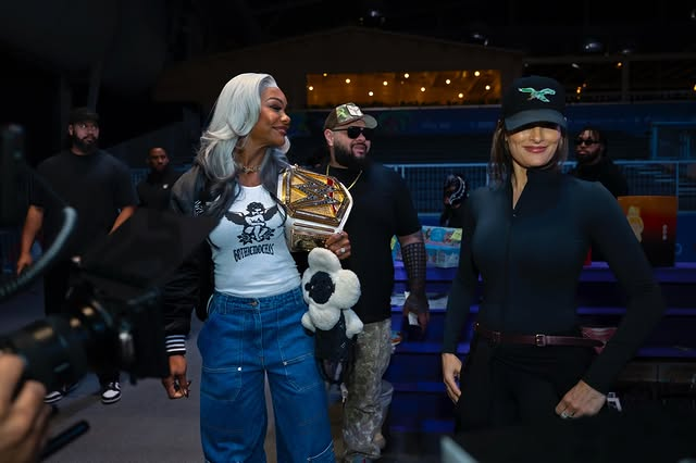 Nikki Bella and Jade Cargill at SneakerCon in Saudi Arabia during Royal Rumble week!